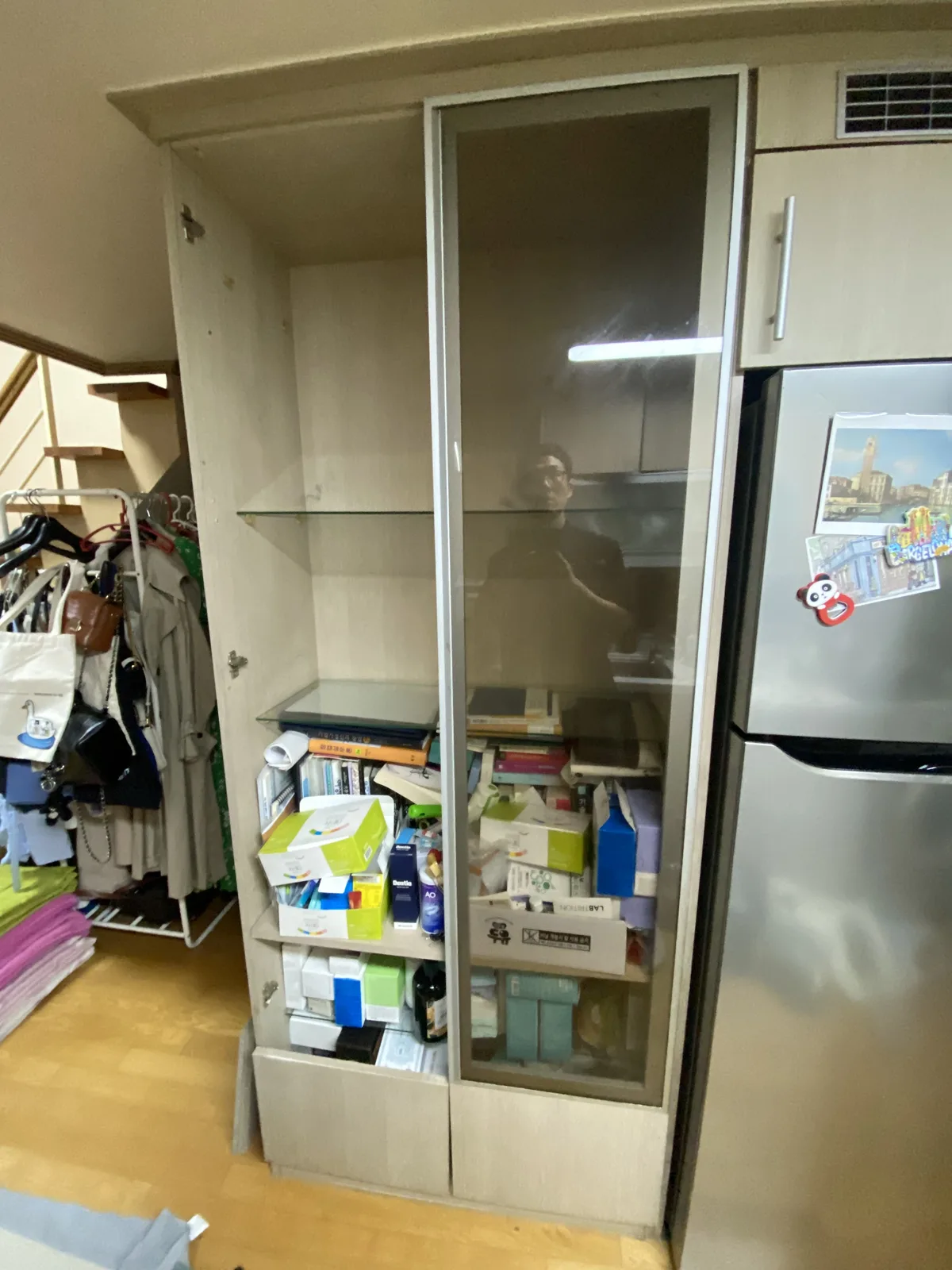 마포 수납장문 교체 시공 전